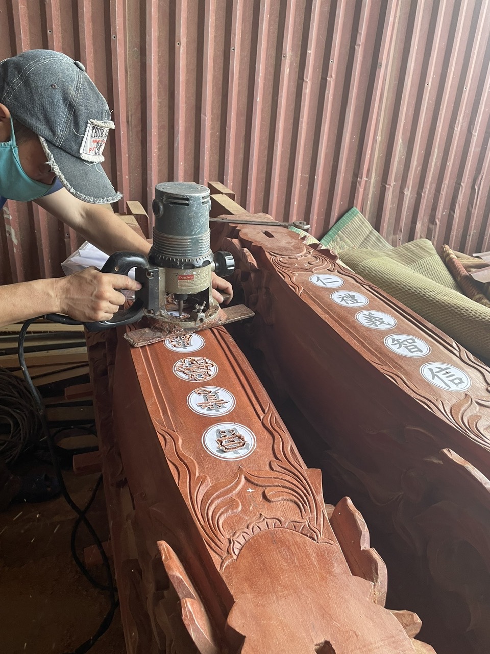 Nội thất nhà gỗ 3 gian