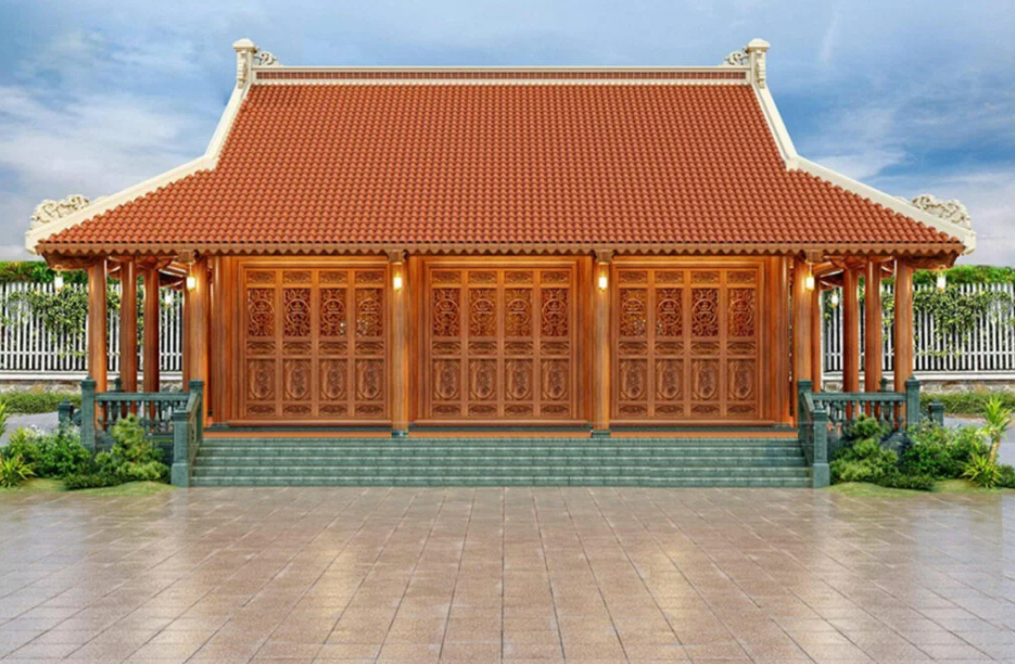 Nội thất nhà gỗ 3 gian