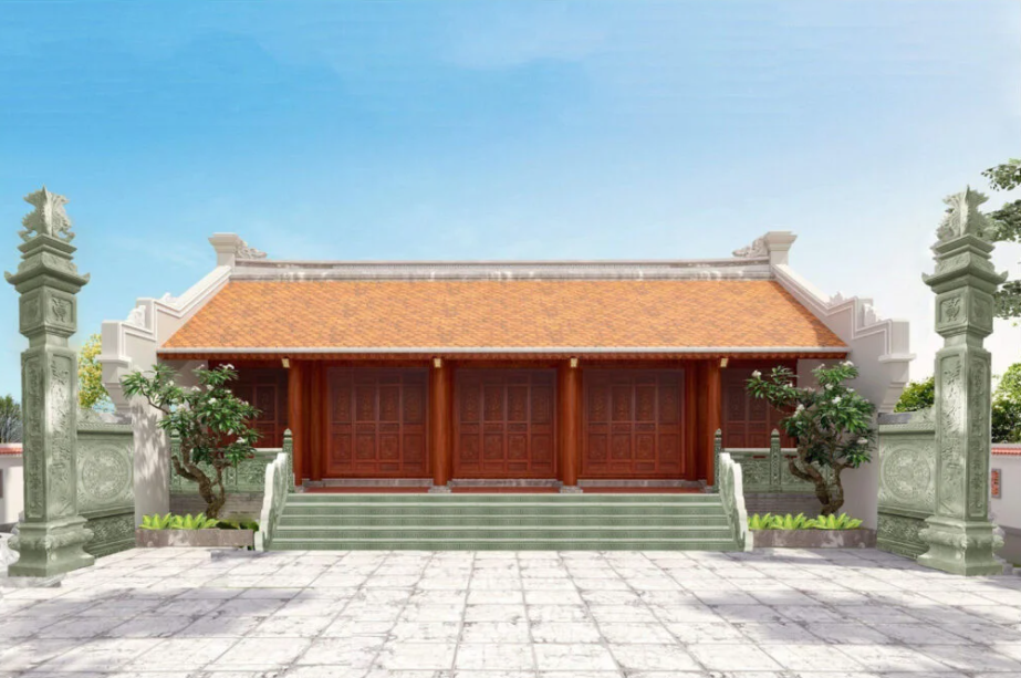 Nội thất nhà gỗ 3 gian