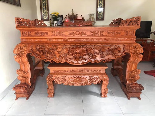 Nội thất nhà gỗ 3 gian